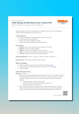 "Otto's Tales: Little George and the Cherry Tree" Lesson Plan
