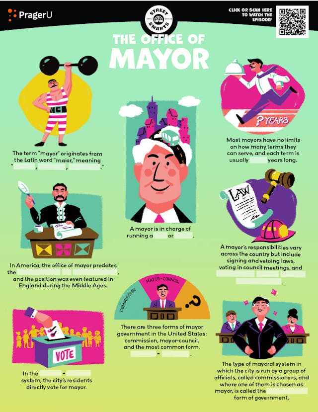 "Street Smarts: Office of Mayor" Worksheet
