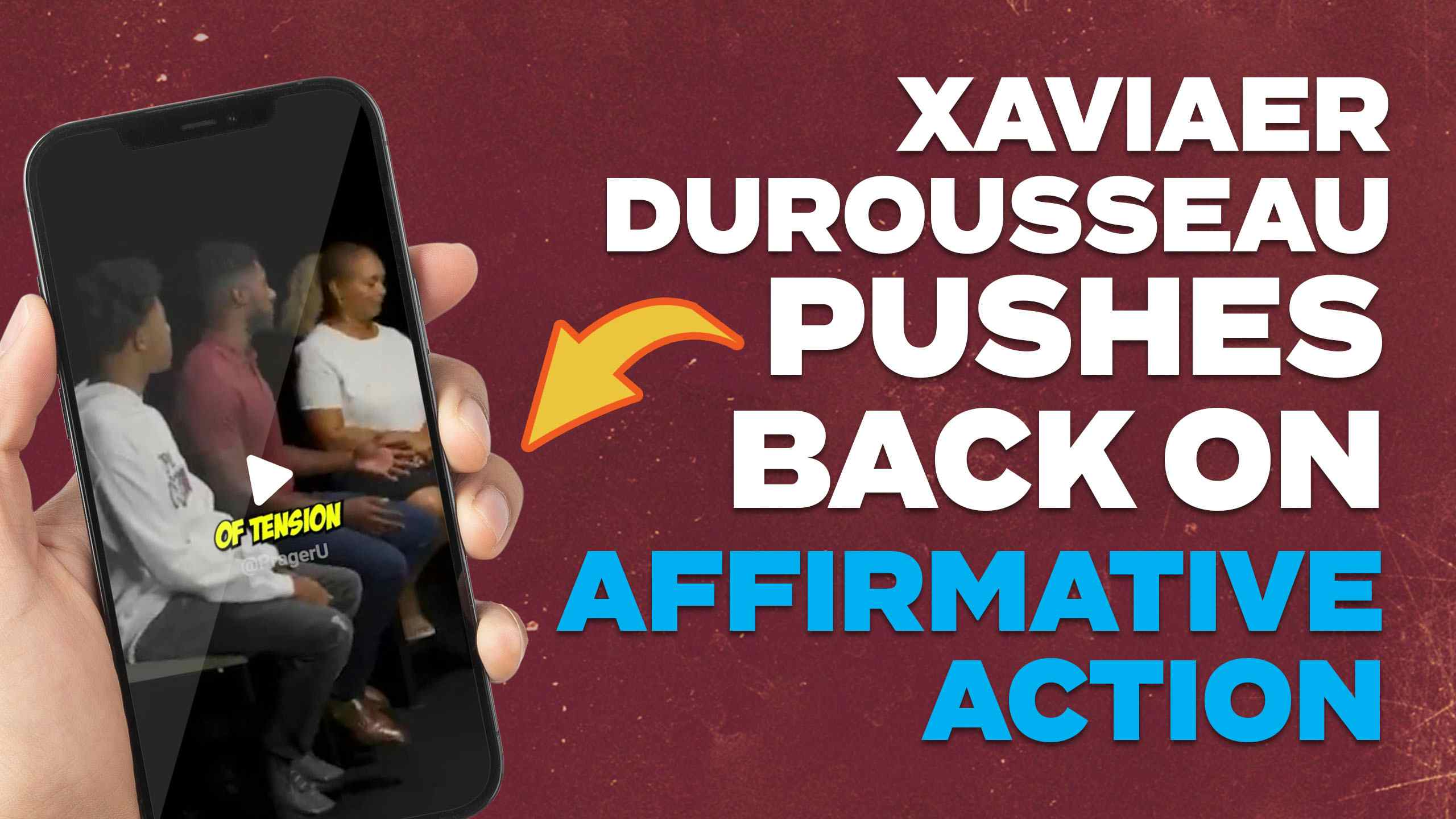 Xaviaer DuRousseau Pushes Back on Affirmative Action