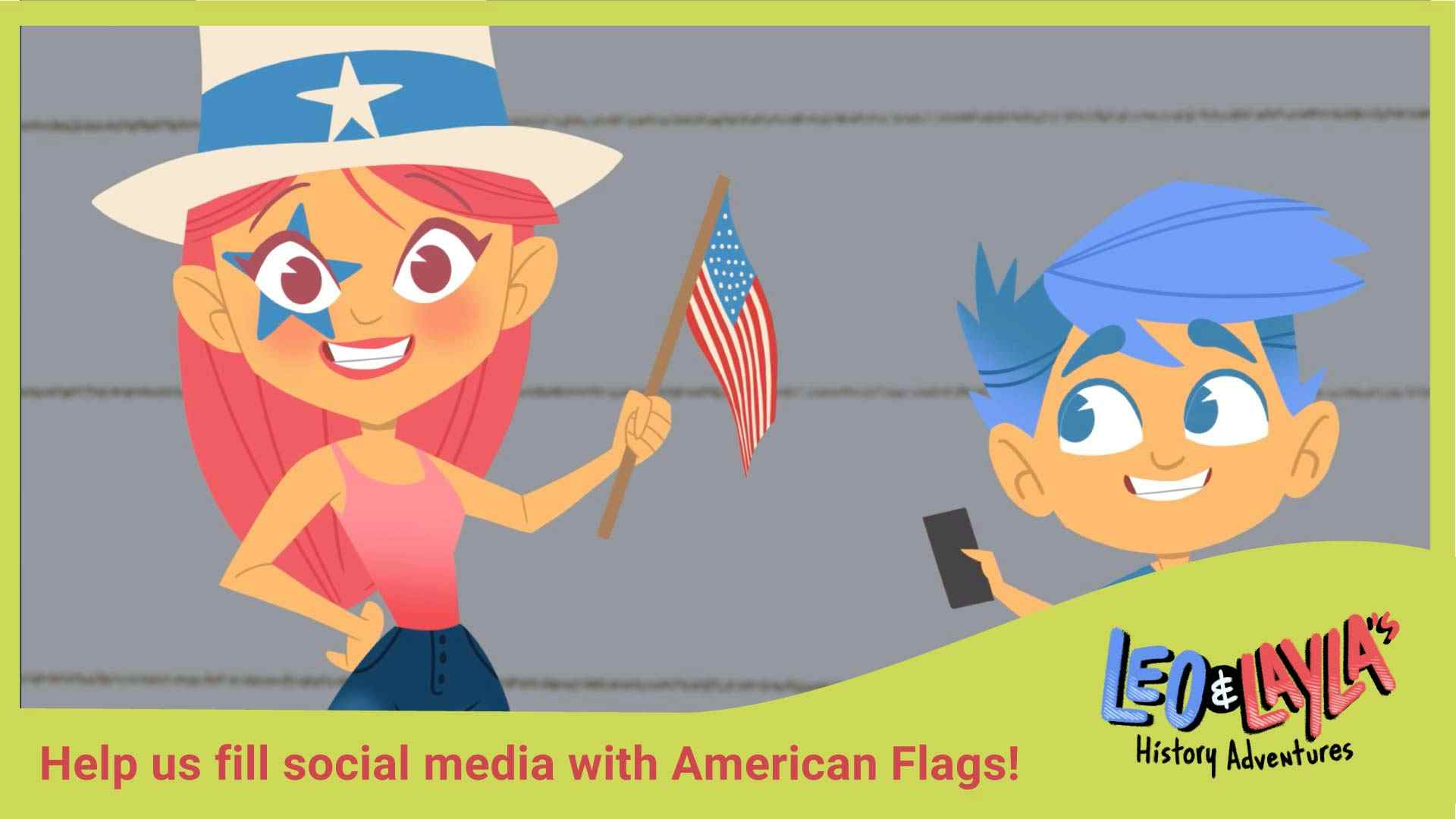 Help us fill social media with American Flags!