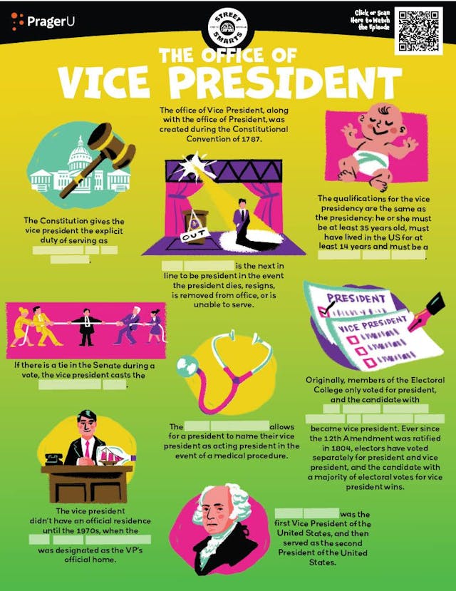 "Street Smarts: The Office of the Vice President" Worksheet