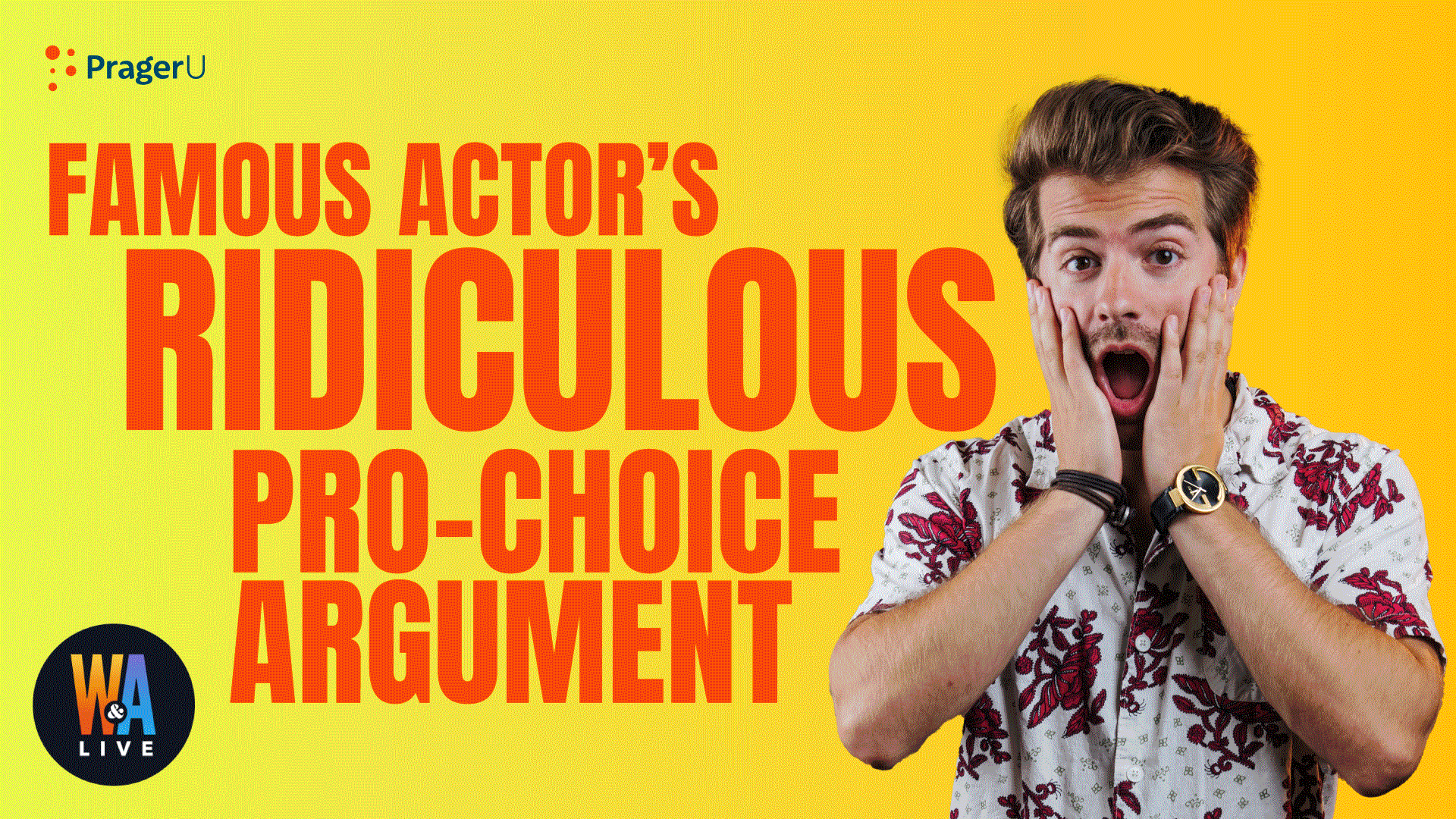 Famous Actor's Rediculous Pro Choice Argument!: 9/3/2021