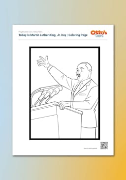 "Otto's Tales: Today Is MLK, Jr. Day" Worksheet