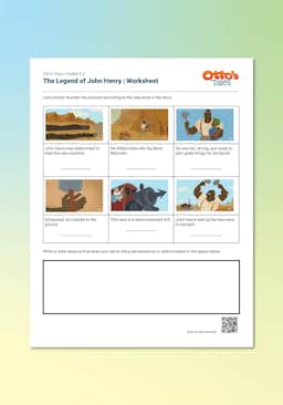 "Otto's Tales: The Legend of John Henry" Worksheet