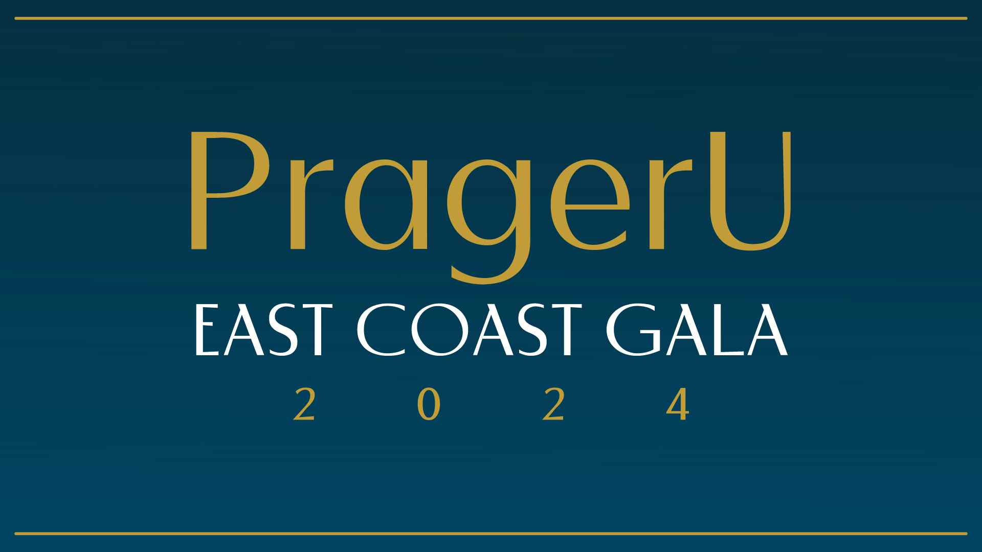 2024 East Coast Gala Announcement from Dennis Prager