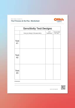 "Otto's Tales: The Princess & the Pea" Worksheet