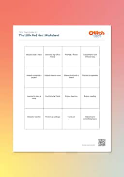 "Otto's Tales: The Little Red Hen" Worksheet
