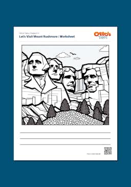 "Otto's Tales: Let's Visit Mount Rushmore" Worksheet