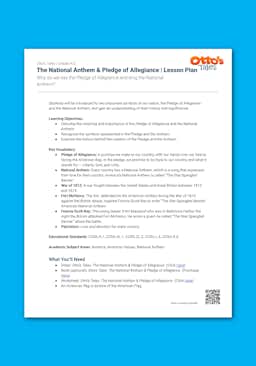 "Otto's Tales: The National Anthem & Pledge of Allegiance" Lesson Plan
