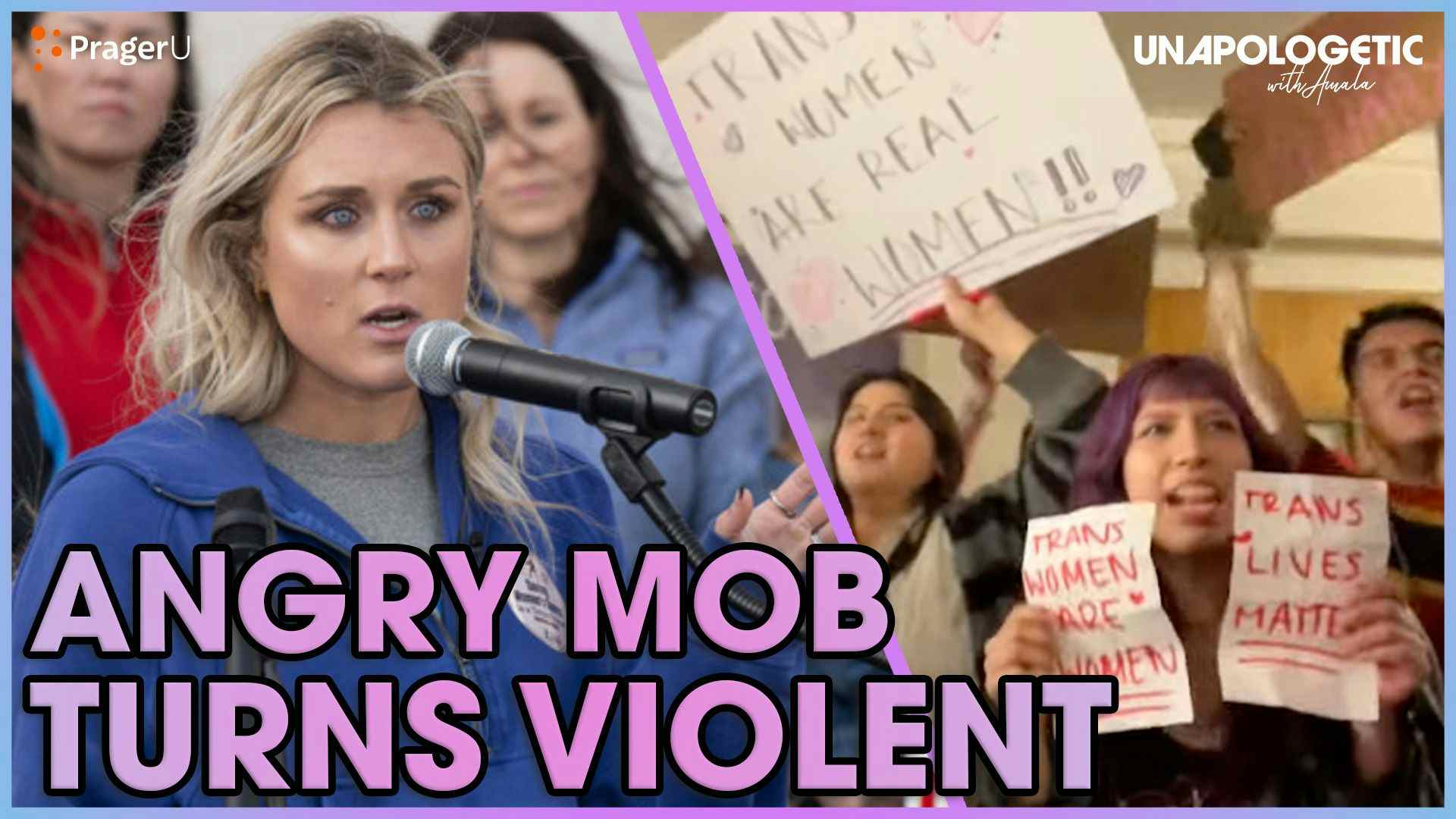 Riley Gaines Attacked by Trans Activist Mob