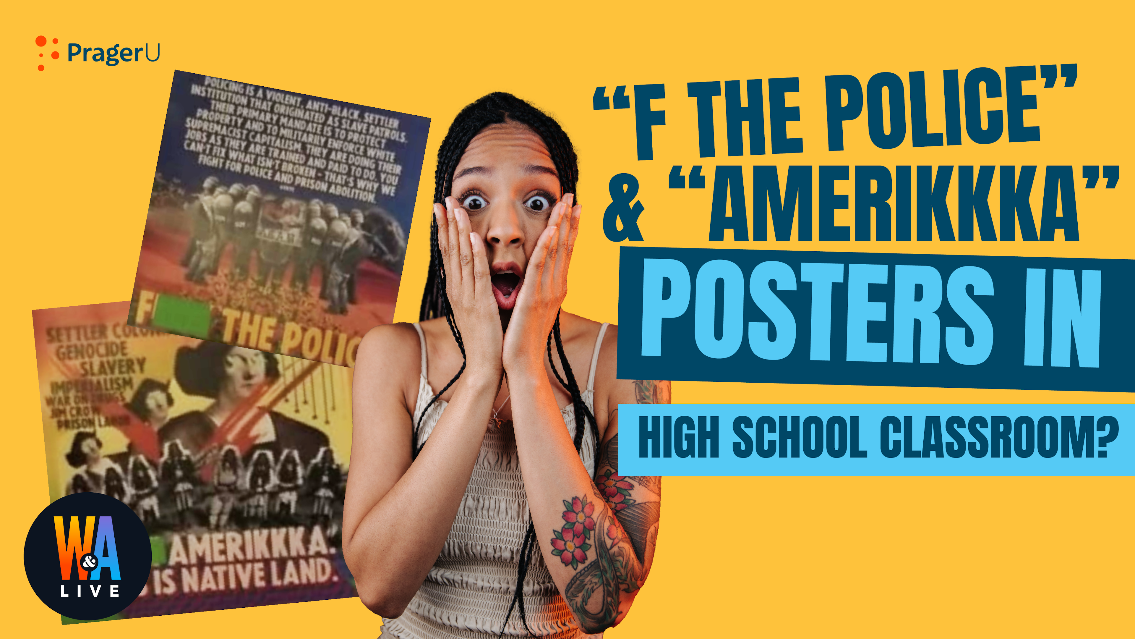 “F The Police” & “AmeriKKKa” Posters in High School Classroom?: 9/23/2021