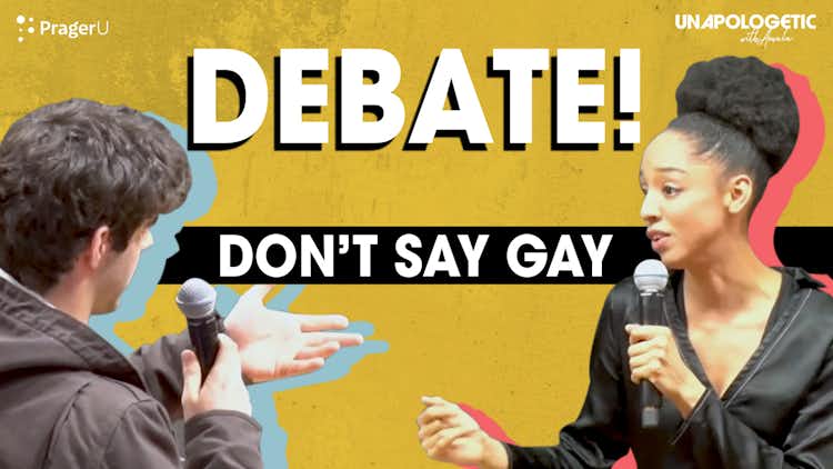 Debating Leftist Student on “Right-Wing Bigotry” & “Don’t Say Gay”