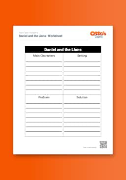 "Otto's Tales: Daniel and the Lions" Worksheet