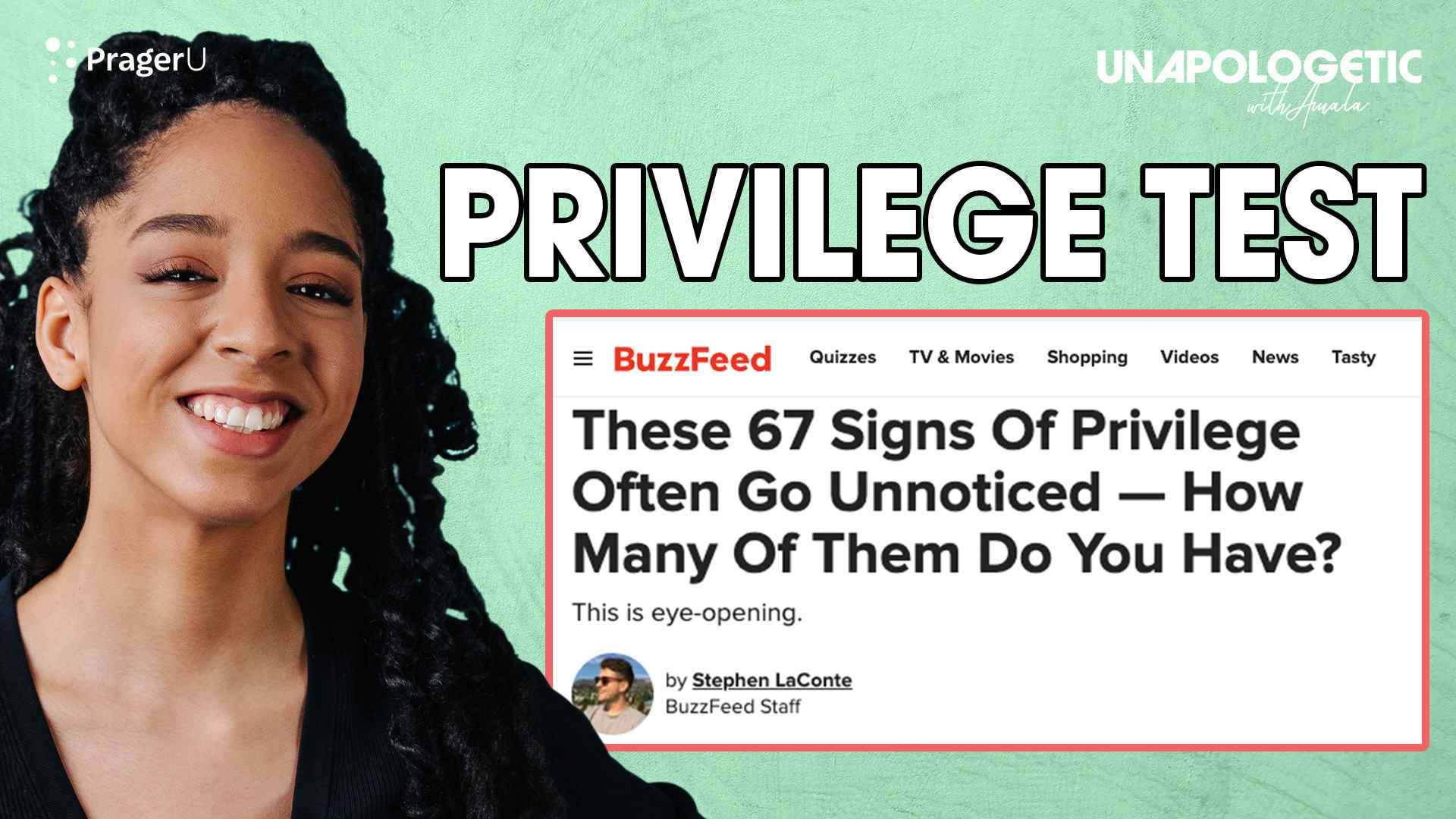 Buzzfeed Privilege Test: 8/25/2022