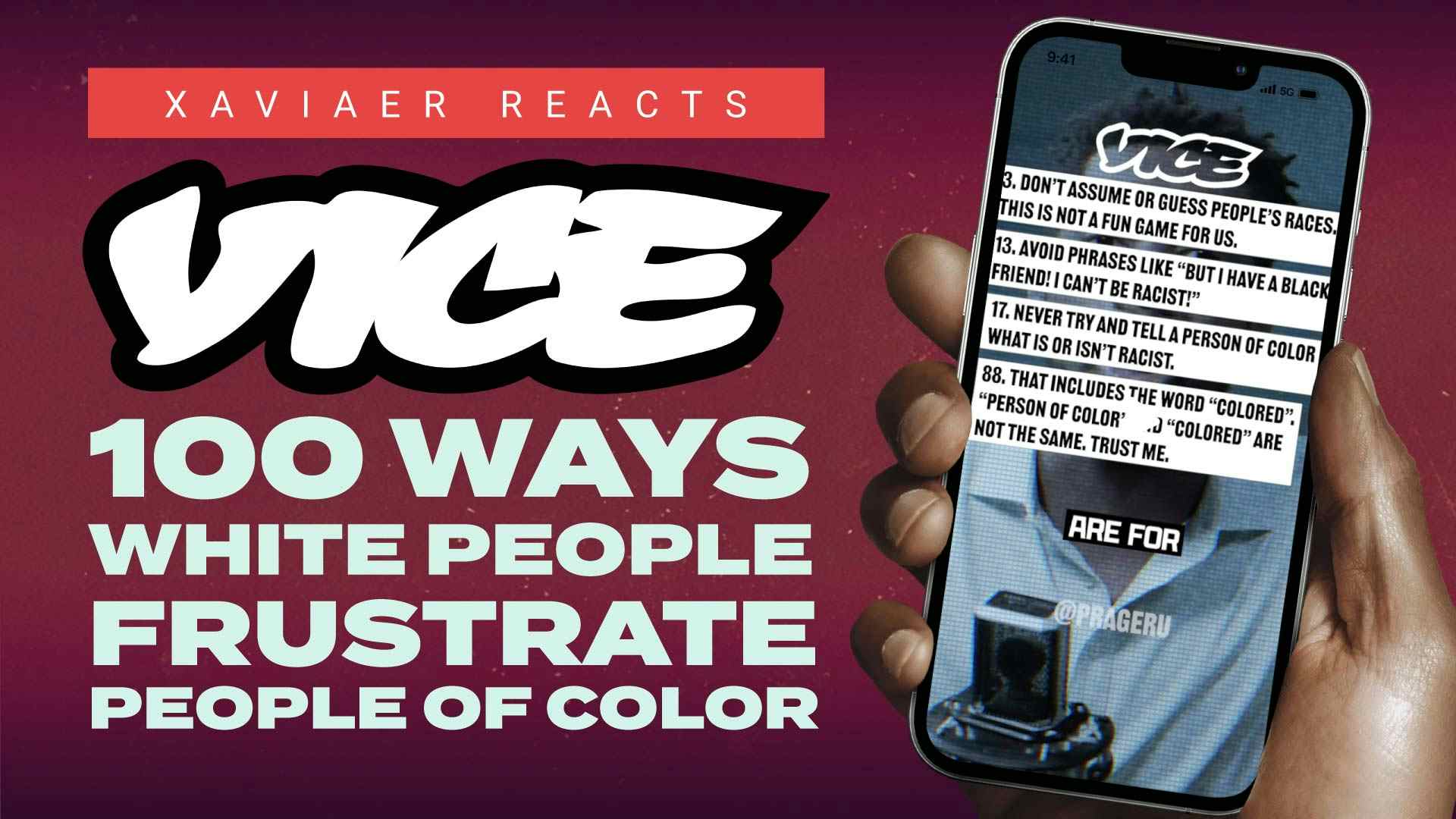 Vice News: 100 Ways White People Frustrate People of Color