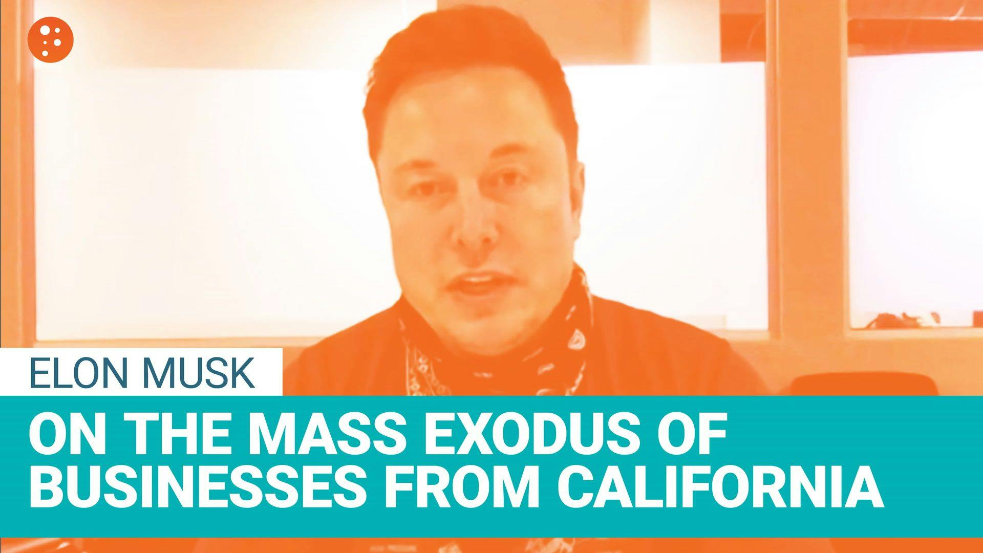 Elon Musk on the Mass Exodus of Business from California