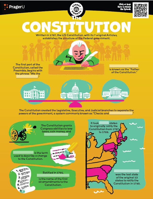 Street Smarts: The Constitution Worksheet