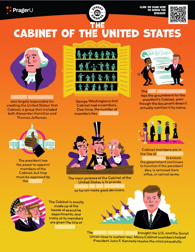 "Street Smarts: The Cabinet of the U.S." Worksheet