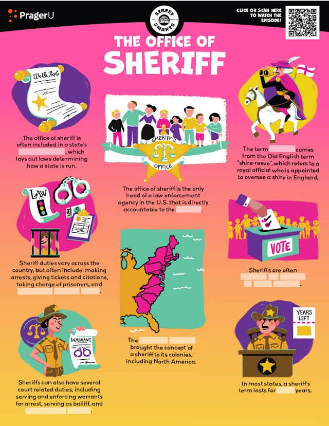 "Street Smarts: The Office of Sheriff" Worksheet