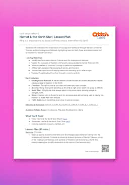 "Otto's Tales: Harriet & the North Star" Lesson Plan