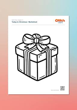 "Otto's Tales: Today is Christmas" Worksheet