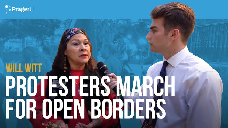 Will Witt at the March for Open Borders