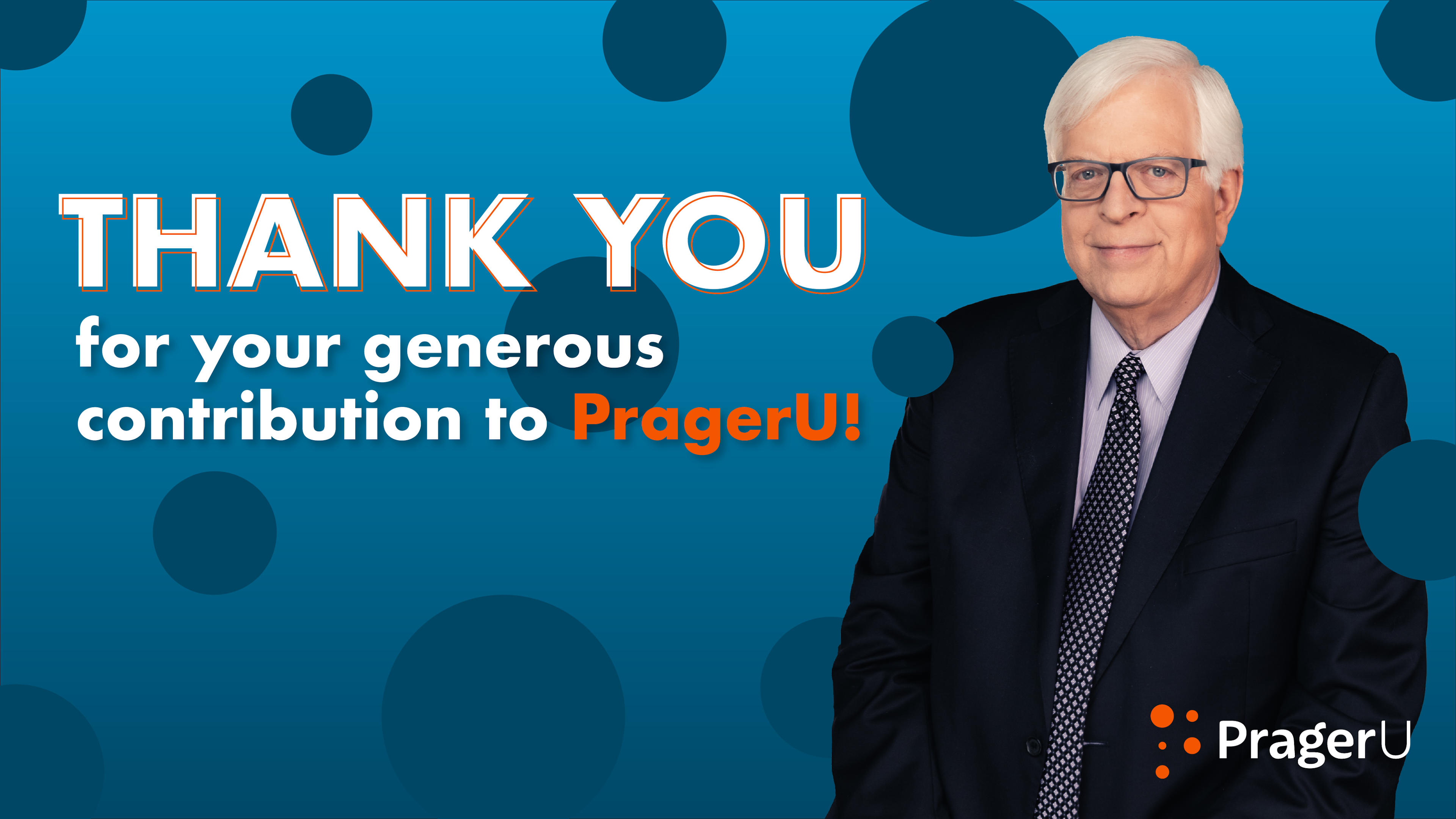 Thank You Message from Dennis Prager